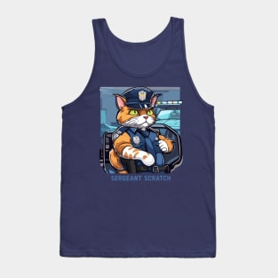 police cat sergeant scratch Tank Top